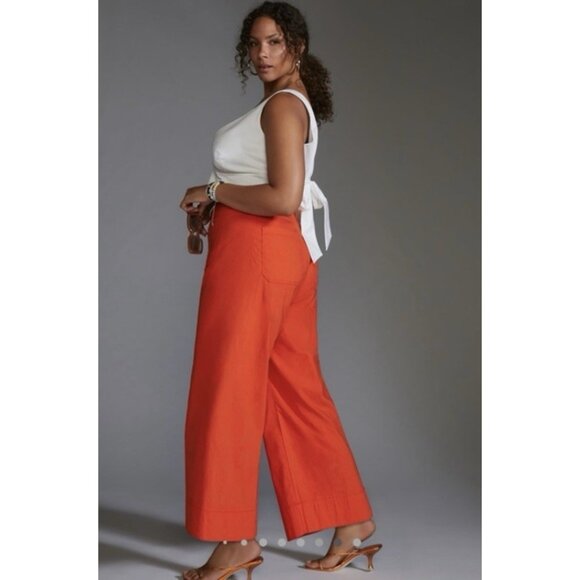 NWT Size 20W -The Colette Magic Fabric Crop Wide-Leg Pants by Maeve (NWT US$120) - Picture 5 of 16